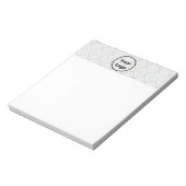Aangepaste logo witte barokafdruk notitieblok (Gedraaid)