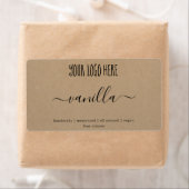 Aangepaste Logo zeep Label Kraft Sticker (Insitu)