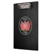Aangepaste LOGO zwart leder Klembord (Links)
