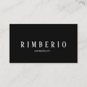 Aangepaste logo zwart visitekaartje (Achterkant)