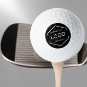Aangepaste Logo zwarte achtergrond Zakelijke promo Golfballen