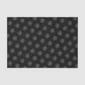 Aangepaste logo zwarte tissue papier business verp (Voorkant)