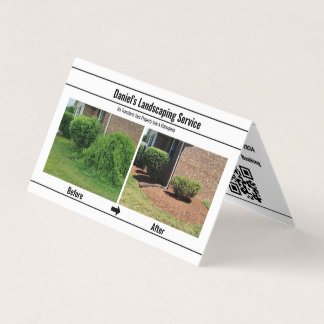 Aangepaste lokale service- en bedrijfsbrochure Zak Visitekaartjes