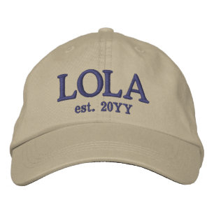 Aangepaste Lola Est. Cadeaus voor oma Geborduurde Pet