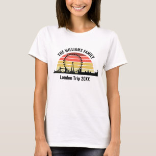 Aangepaste Londen Vakantie Zonsondergang Vrouwen T-shirt
