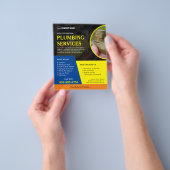 Aangepaste loodgietersdiensten flyer (Hand)