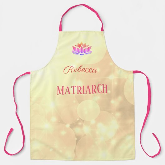 Aangepaste Lotus Flower Matriarch Schort (Voorkant)