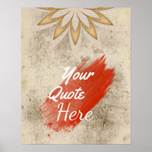 Aangepaste Lotus Flower voor offerte Poster