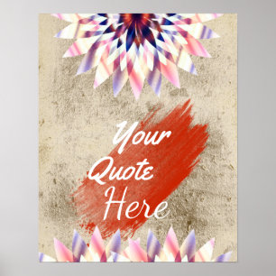 Aangepaste  Lotus Flower voor offerte Poster