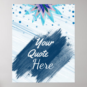 Aangepaste Lotus Flower voor offerte Poster