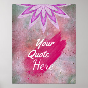 Aangepaste  Lotus Flower voor offerte Poster