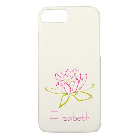 Aangepaste Lotus Flower/Water Lily Case-Mate iPhone Case (Achterkant)