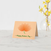 Aangepaste Lotus Moederdag Kaart (Gele Bloem)