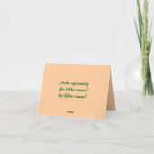 Aangepaste Lotus Moederdag Kaart (Achterkant)