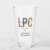 Aangepaste LPC Licensed Professional Counselor Glas (Voorkant)