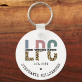 Aangepaste LPC-licentie voor professionele consult Sleutelhanger (Voorkant)