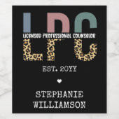 Aangepaste LPC-licentie voor professionele consult Wijn Etiket (Enkel label)