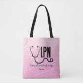 Aangepaste LPN Zuurroze Canvas tas (Voorkant)