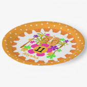 Aangepaste Luau 11e Borden op jaarpapier Papieren Bordje (Gekanteld)