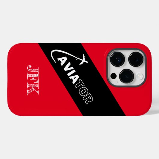 Aangepaste Luchtvaart, Vliegtuigen, Modern, Piloot Case-Mate iPhone Case (Achterkant (horizontaal))