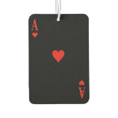Aangepaste luchtverfrisser - Ace of Hearts (Achterkant)