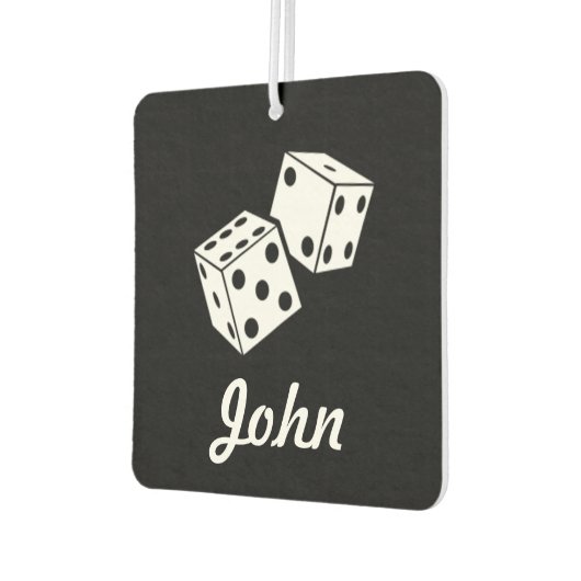 Aangepaste luchtverfrisser - dobbelnaam (Links)