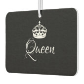 Aangepaste luchtverfrisser - Queen Crown Black (Links)