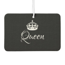 Aangepaste luchtverfrisser - Queen Crown Black
