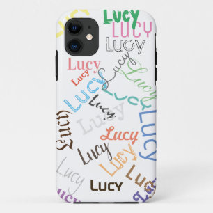 Aangepaste Lucy Naam Iphone telefoonhoesje cadeau iPhone 11 Hoesje