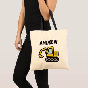 Aangepaste luiertas voor babyjongen met speelgoed tote bag