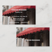 Aangepaste luifels en luifels Verkoop Installatie Visitekaartje (Voorkant / Achterkant)