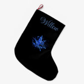 Aangepaste Lunar Moth Grote Kerstsok (Voorkant (Hangend))