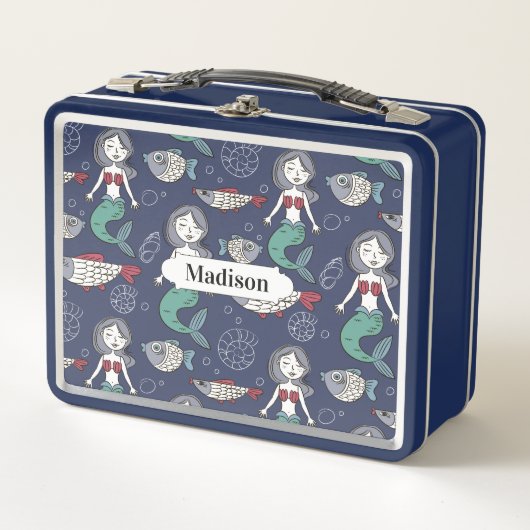 Aangepaste lunchboxen Mermaid Pattern (Voorkant)