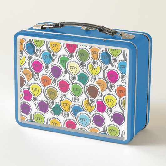 Aangepaste lunchboxen voor lightbulb Pattern (Achterkant)