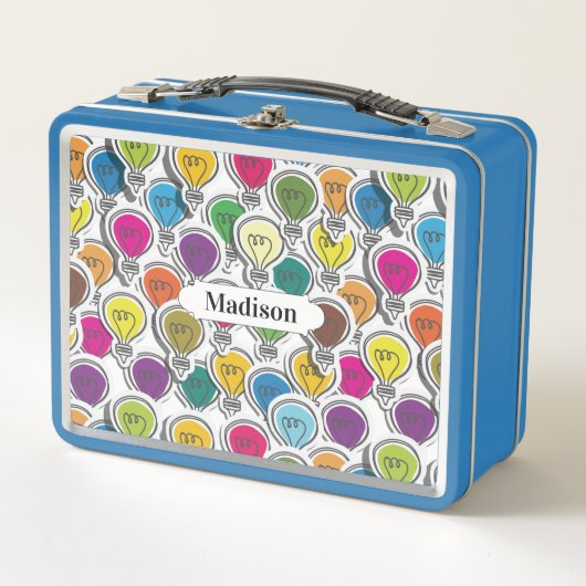 Aangepaste lunchboxen voor lightbulb Pattern (Voorkant)