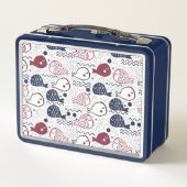 Aangepaste lunchboxen voor vispatronen bevestigen (Achterkant)