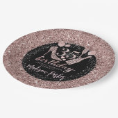 Aangepaste Luxe 35th Birthday Glitter Papieren Bordje (Gekanteld)