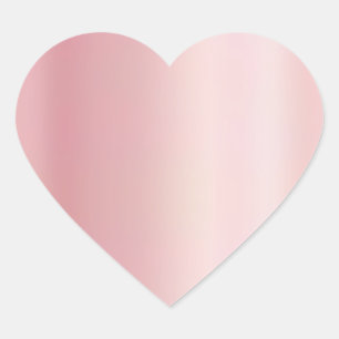 Aangepaste luxe elegante roze gouden blanco sjablo hart sticker