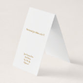 Aangepaste luxe "Gold" witte, verouderde schermkaa Visitekaartjes (Achterkant)