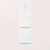 Aangepaste luxe "Gold" witte, verouderde schermkaa Visitekaartjes (Buitenkant ongevouwen)