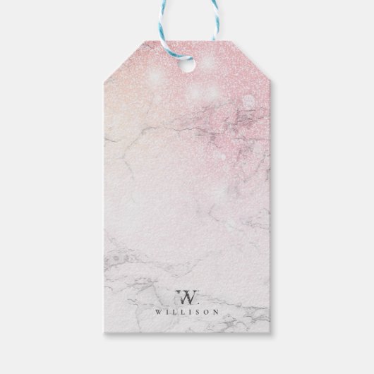 Aangepaste luxemmarmer cadeaulabel (Voorkant)