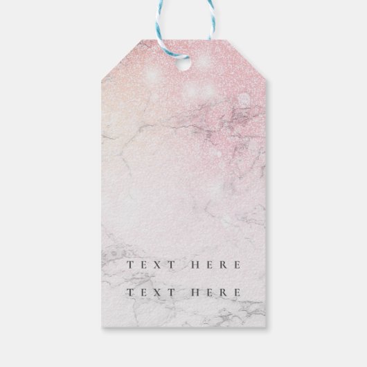 Aangepaste luxemmarmer cadeaulabel (Achterkant)