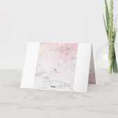 Aangepaste luxemmarmer feestdagen kaart (Achterkant)