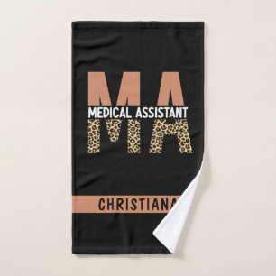 Aangepaste MA Medical Assistant-lade afdrukken Handdoek