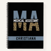 Aangepaste MA Medical Assistant-lade afdrukken Notitieboek (Voorkant)