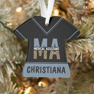 Aangepaste MA Medical Assistant-lade afdrukken Ornament