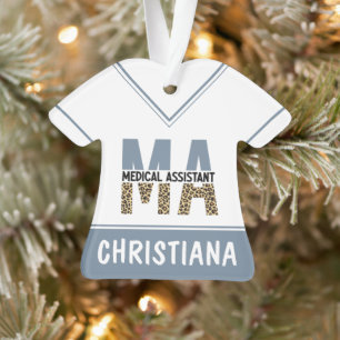 Aangepaste MA Medical Assistant-lade afdrukken Ornament