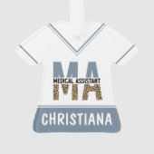 Aangepaste MA Medical Assistant-lade afdrukken Ornament (achterkant)