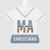 Aangepaste MA Medical Assistant-lade afdrukken Ornament (voorkant)