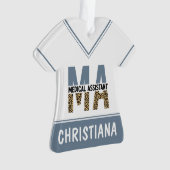 Aangepaste MA Medical Assistant-lade afdrukken Ornament (voorkant)